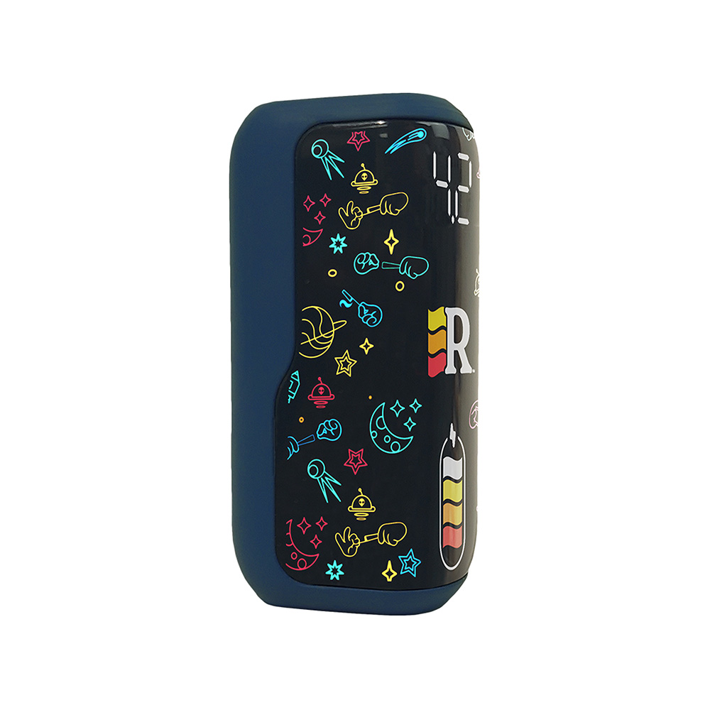 Blue Myte battery with display on